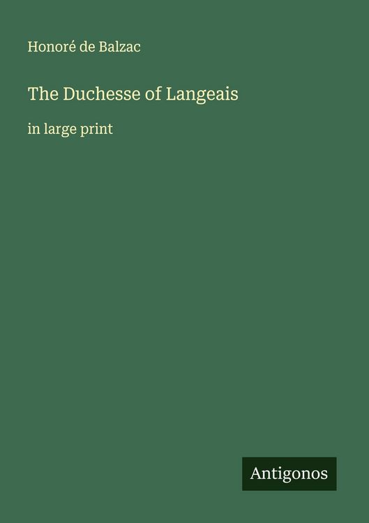 Produktbild: The Duchesse of Langeais