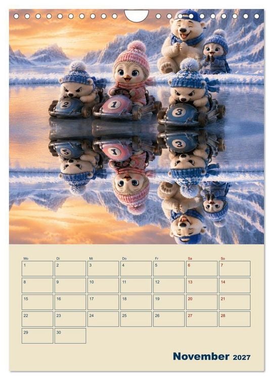 Produktbild: Frostige Fantasiewelten (Wandkalender 2027 DIN A4 hoch), CALVENDO Monatskalender