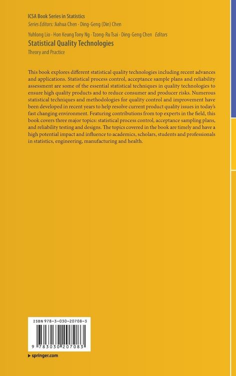 Produktbild: Statistical Quality Technologies