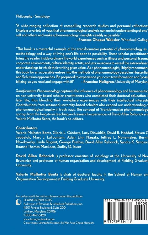 Produktbild: Transformative Phenomenology