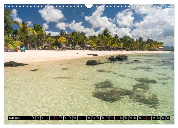 Produktbild: Maurice - l'Oc&eacute;an Indien (Calendrier mural 2026 DIN A3 vertical), CALVENDO calendrier mensuel