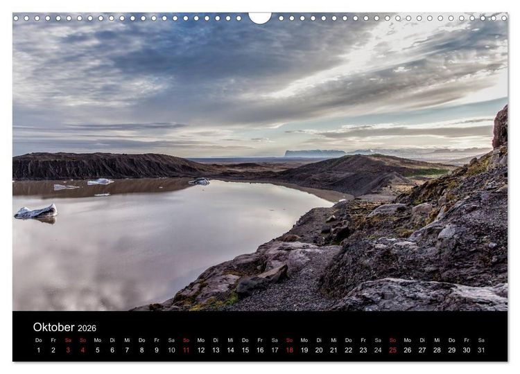 Produktbild: Island &ndash; Wunder aus Wasser (Wandkalender 2026 DIN A3 quer), CALVENDO Monatskalender