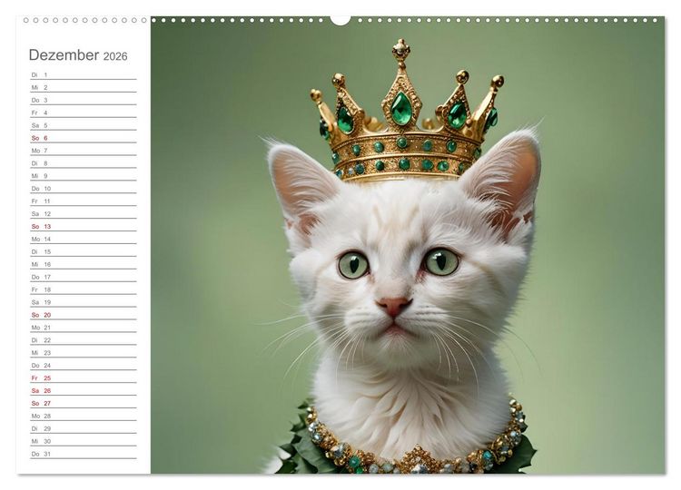 Produktbild: Herzensk&ouml;nige - KI Geburtstagskalender f&uuml;r unsere Bediensteten (hochwertiger Premium Wandkalender 2026 DIN A2 quer), Kunstdruck in Hochglanz
