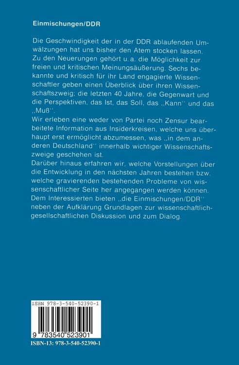 Produktbild: Einmischungen / DDR