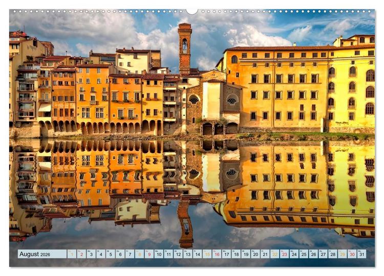 Produktbild: Florenz - Sch&ouml;nheit in der Toskana (hochwertiger Premium Wandkalender 2026 DIN A2 quer), Kunstdruck in Hochglanz