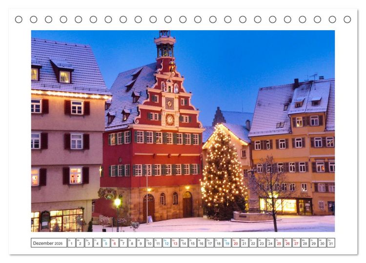 Produktbild: Stimmungsvolles Esslingen (Tischkalender 2026 DIN A5 quer), CALVENDO Monatskalender