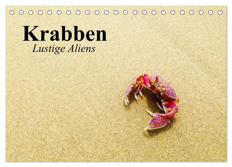 Produktbild: Krabben. Lustige Aliens (Tischkalender 2026 DIN A5 quer), CALVENDO Monatskalender
