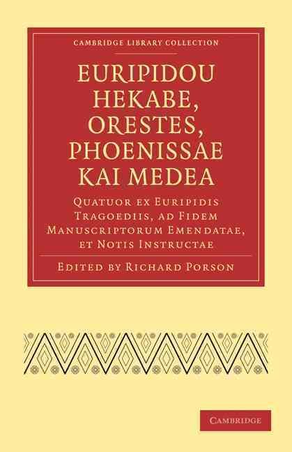 Produktbild: Euripidou Hekabe, Orestes, Phoenissae Kai Medea