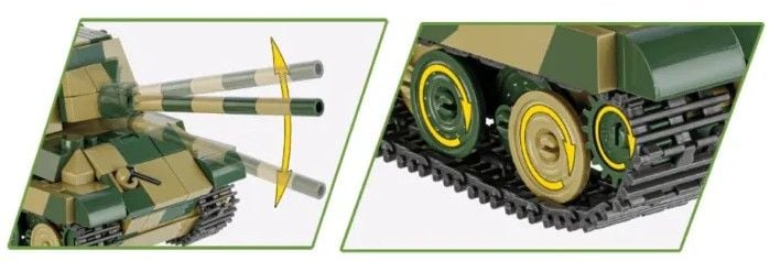Produktbild: COBI Historical Collection 2733 - Panzerjäger Tiger Ausf.B Jagdtiger, WWII, Bausatz 1:48, 528 Klemmbausteine
