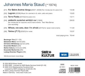 Produktbild: Johannes Maria Staud: Chamber Music