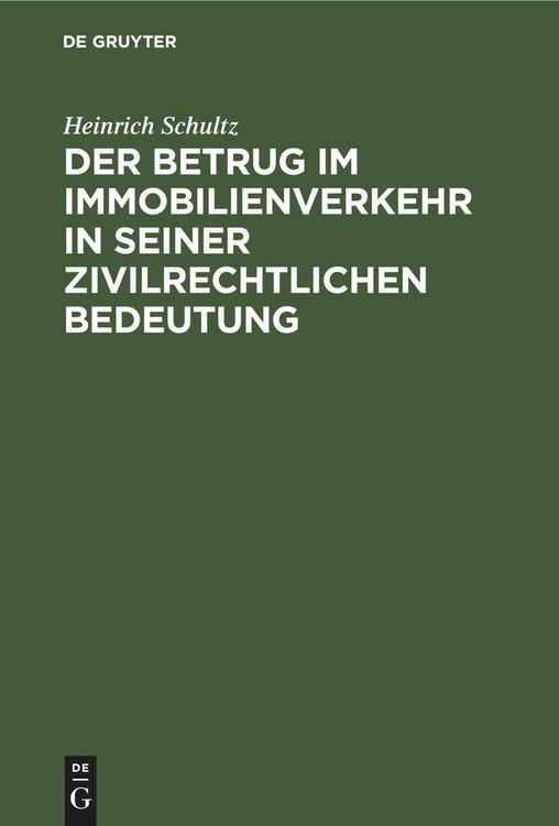 Produktbild: Der Betrug im Immobilienverkehr in seiner zivilrechtlichen Bedeutung