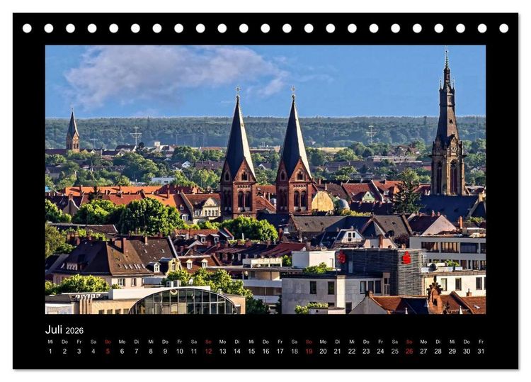 Produktbild: Heidelberg Views - Heidelberger Ansichten (Tischkalender 2026 DIN A5 quer), CALVENDO Monatskalender