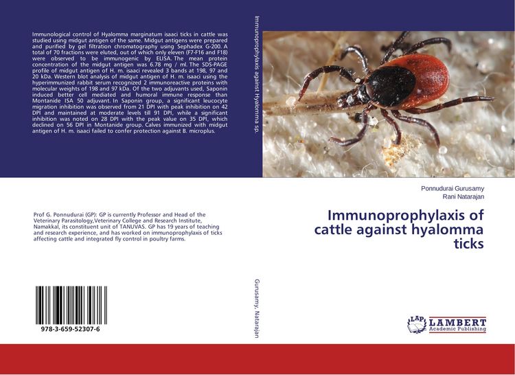 Produktbild: Immunoprophylaxis of cattle against hyalomma ticks
