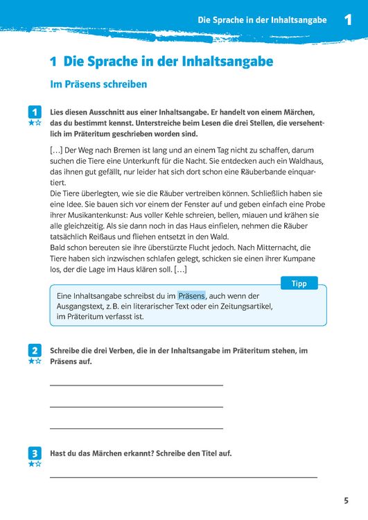 Produktbild: Klett 10-Minuten-Training Deutsch Aufsatz Inhaltsangabe 6. - 8. Klasse