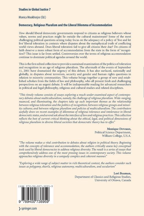 Produktbild: Democracy, Religious Pluralism and the Liberal Dilemma of Accommodation