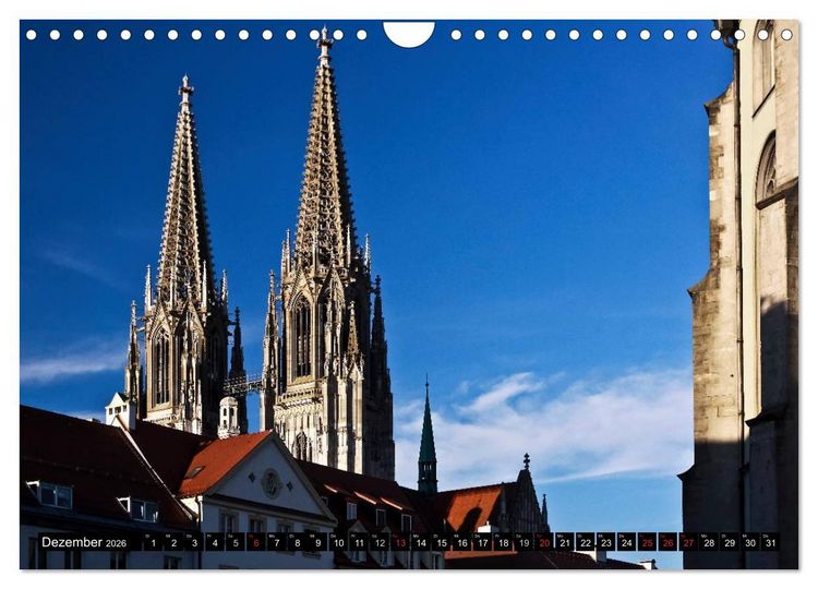 Produktbild: Romantisches Regensburg (Wandkalender 2026 DIN A4 quer), CALVENDO Monatskalender