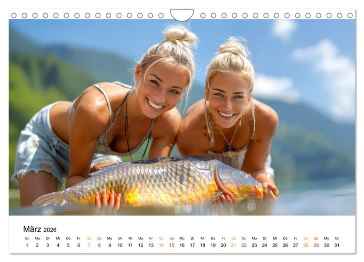 Produktbild: Hei&szlig; auf Karpfen (Wandkalender 2026 DIN A4 quer), CALVENDO Monatskalender