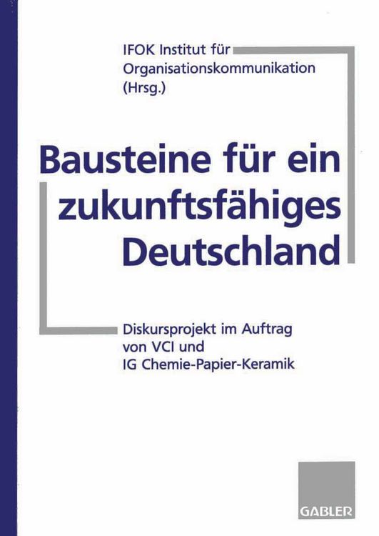Produktbild: Bausteine f&uuml;r ein zukunftsf&auml;higes Deutschland