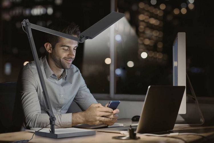 Produktbild: Renkforce Flex RF-6439796 LED-Schreibtischleuchte LED 9.6W Schwarz