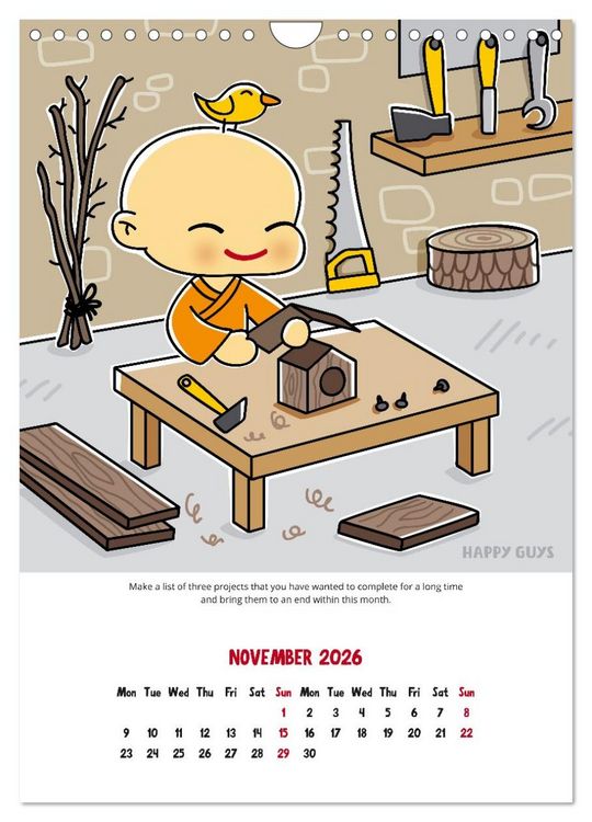 Produktbild: Mindfulness 2026 (Wall Calendar 2026 DIN A4 portrait), CALVENDO 12 Month Wall Calendar