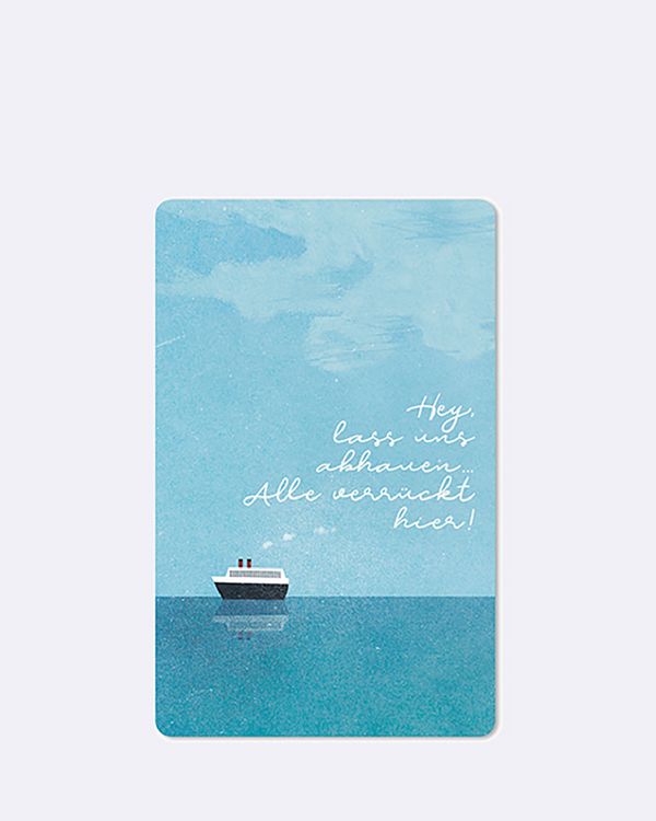 Produktbild: Lunacard Postkarte *Hey lass uns abhauen..