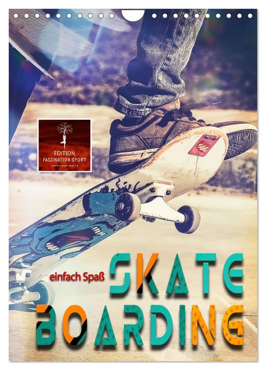 Produktbild: Skateboarding - einfach Spa&szlig; (Wandkalender 2026 DIN A4 hoch), CALVENDO Monatskalender