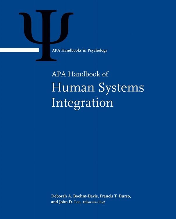 Produktbild: APA Handbook of Human Systems Integration