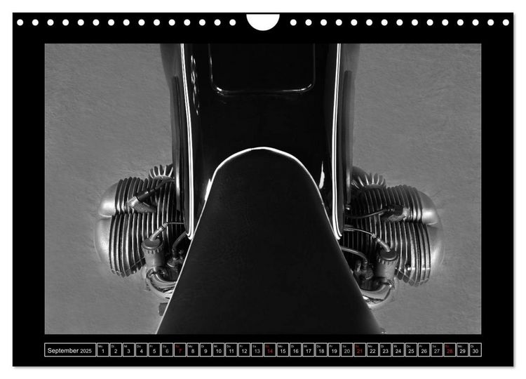 Produktbild: BMW R69S in schwarzweiss (Wandkalender 2025 DIN A4 quer), CALVENDO Monatskalender
