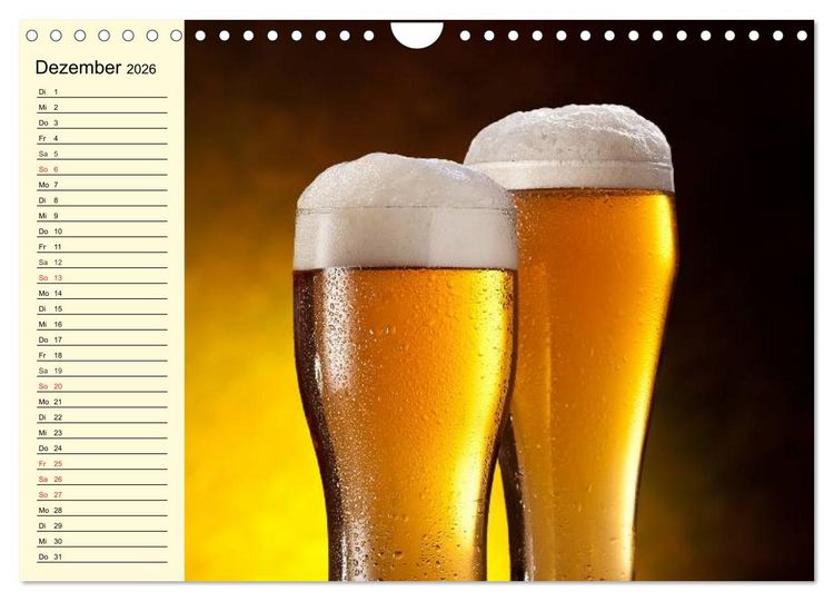 Produktbild: Bier. Die Kunst des Bierbrauens. Impressionen (Wandkalender 2026 DIN A4 quer), CALVENDO Monatskalender