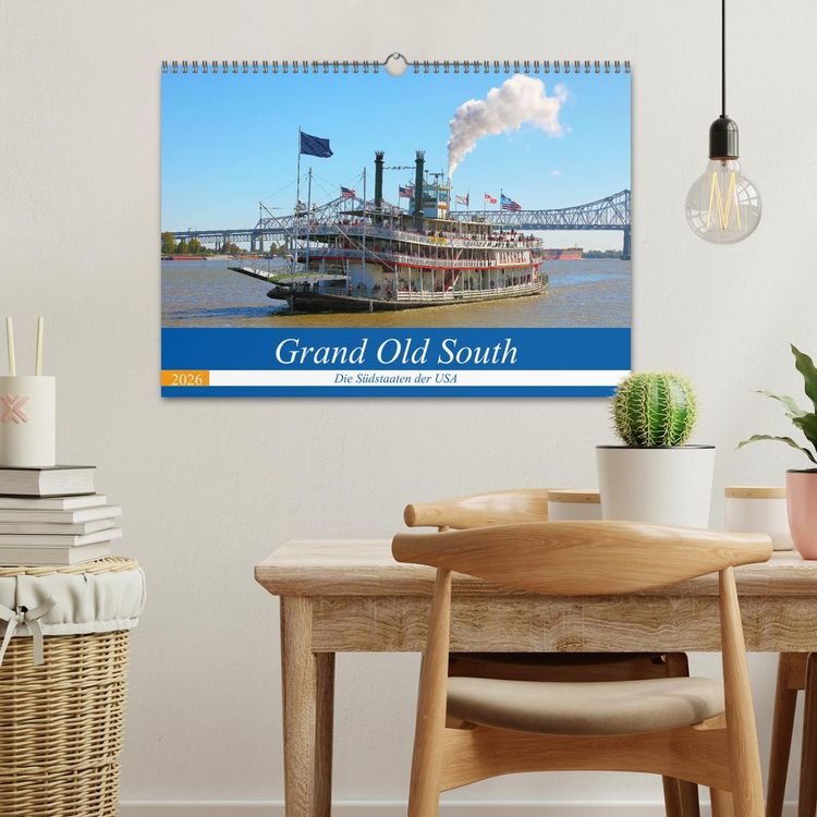 Produktbild: Grand Old South - Die S&uuml;dstaaten der USA (Wandkalender 2026 DIN A3 quer), CALVENDO Monatskalender