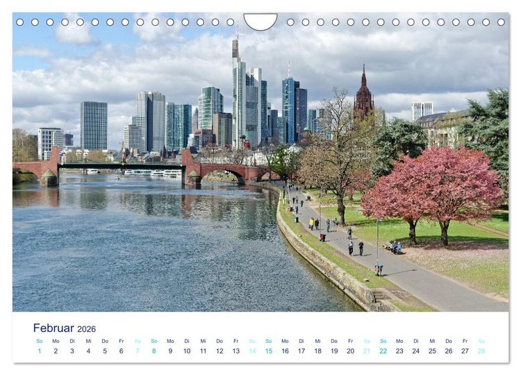 Produktbild: Fabelhaftes Frankfurt am Main (Wandkalender 2026 DIN A4 quer), CALVENDO Monatskalender