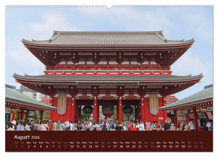 Produktbild: Japan - modern and traditional (High Quality Premium Wall Calendar 2026 DIN A2 landscape),CALVENDO 12 Month Wall Calendar