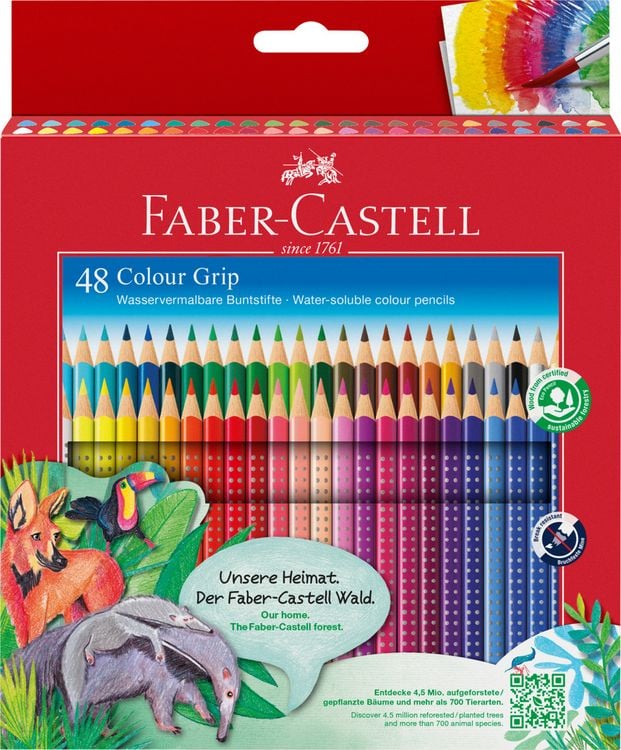 Produktbild: Faber-Castell Buntstifte Colour Grip, 48er Set