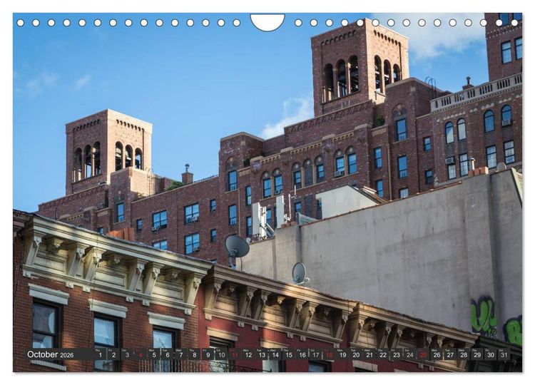Produktbild: New York City favorites / UK-Version (Wall Calendar 2026 DIN A4 landscape), CALVENDO 12 Month Wall Calendar