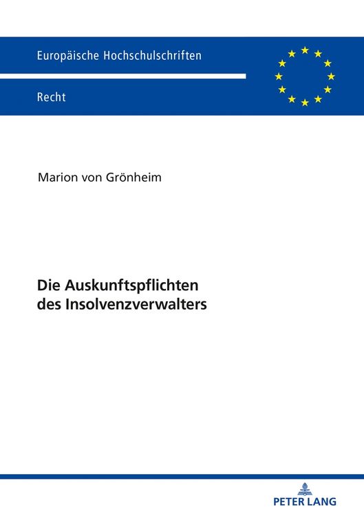 Produktbild: Die Auskunftspflichten des Insolvenzverwalters