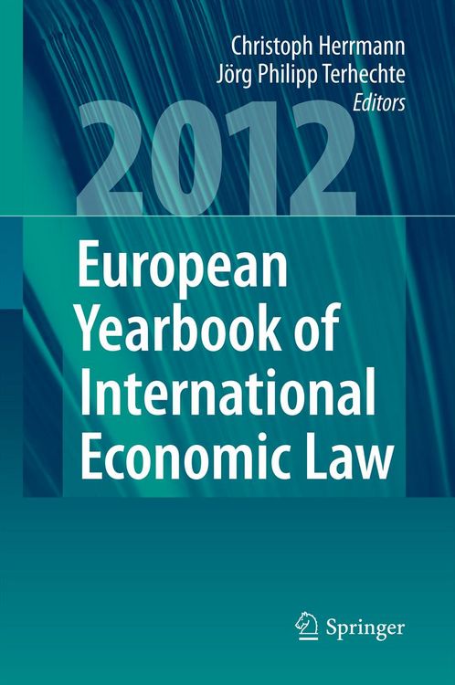 Produktbild: European Yearbook of International Economic Law 2012