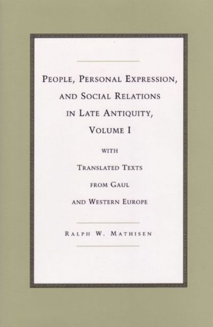 Produktbild: Mathisen, R: People, Personal Expression and Social Relatio