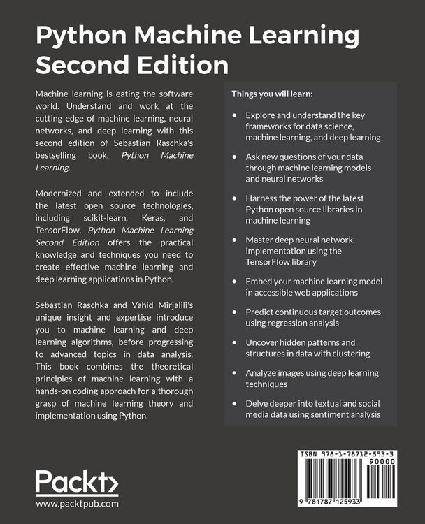 Produktbild: Python Machine Learning - Second Edition