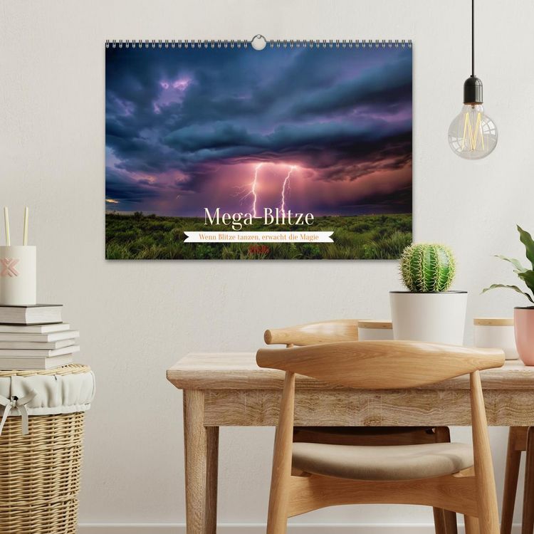 Produktbild: Mega-Blitze (Wandkalender 2026 DIN A3 quer), CALVENDO Monatskalender
