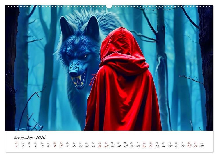 Produktbild: Dunkle M&auml;rchenwelten (Wandkalender 2026 DIN A2 quer), CALVENDO Monatskalender