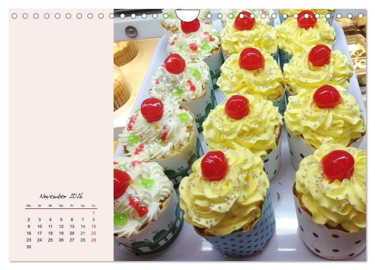 Produktbild: Bunte Torten und Cremen. Ein leckerer Augenschmaus (Wandkalender 2026 DIN A4 quer), CALVENDO Monatskalender