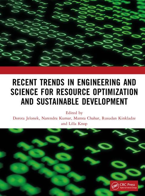 Produktbild: Recent Trends in Engineering and Science for Resource Optimization and Sustainable Development