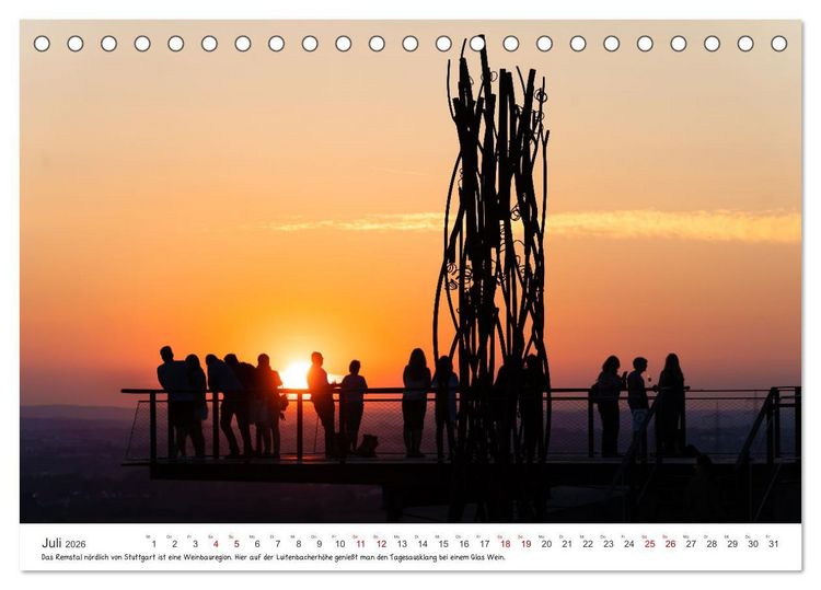 Produktbild: Sehenswertes Baden-W&uuml;rttemberg (Tischkalender 2026 DIN A5 quer), CALVENDO Monatskalender
