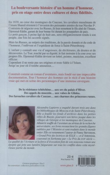 Produktbild: Tout l'Honneur des Hommes