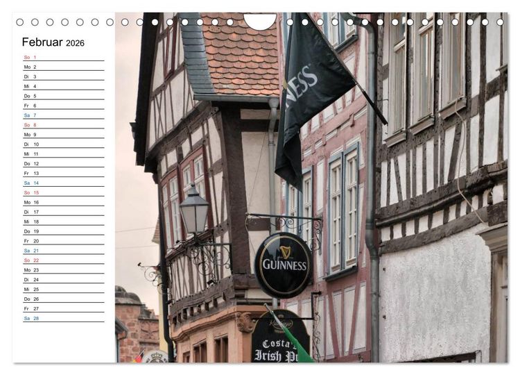 Produktbild: Herrliches Hessen - B&uuml;dingen (Wandkalender 2026 DIN A4 quer), CALVENDO Monatskalender