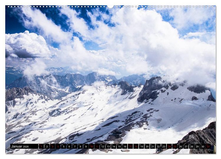 Produktbild: Wundersch&ouml;ne Zugspitzarena (Wandkalender 2026 DIN A2 quer), CALVENDO Monatskalender