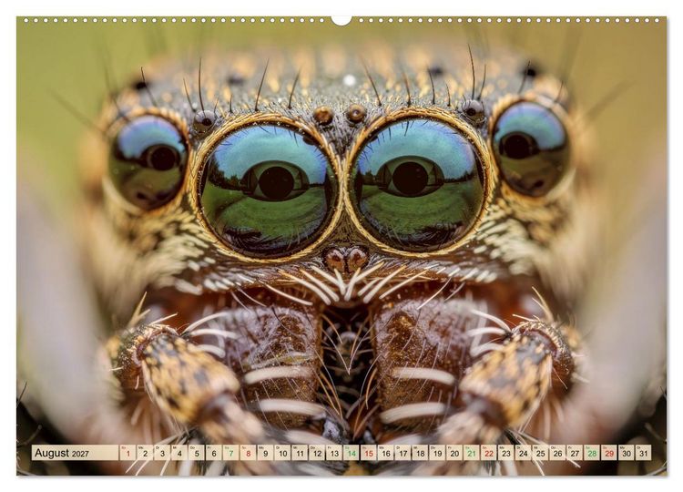 Produktbild: Spinnenaugen (hochwertiger Premium Wandkalender 2027 DIN A2 quer), Kunstdruck in Hochglanz