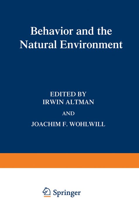 Produktbild: Behavior and the Natural Environment