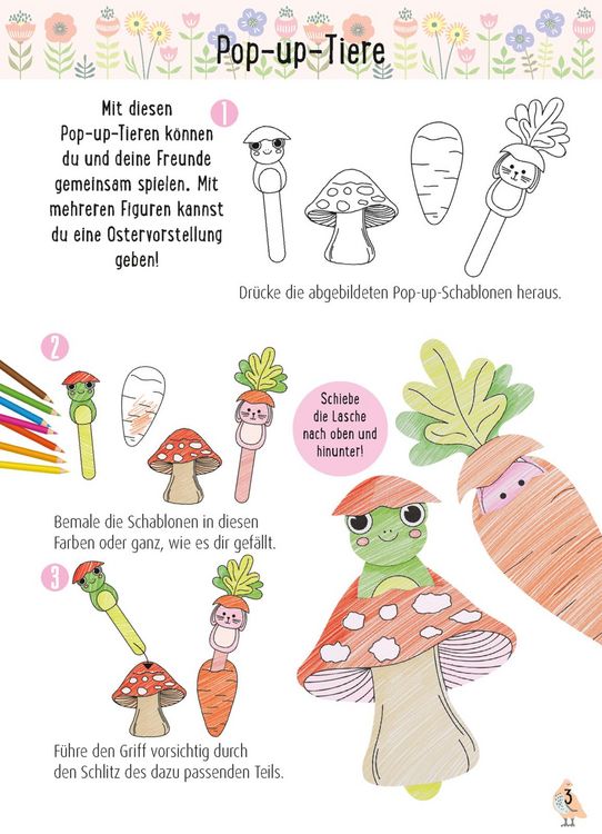 Produktbild: Bastelset f&uuml;r Kinder: Kreatives Bastelset: Ostern