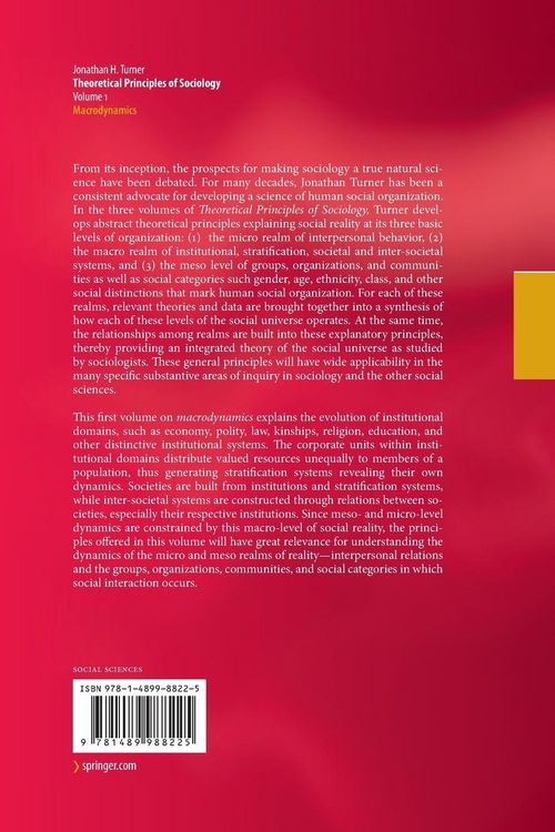 Produktbild: Theoretical Principles of Sociology, Volume 1